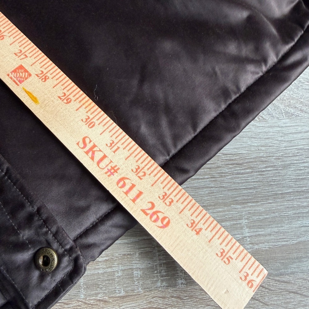 Lauren Ralph Lauren Brown Hooded Parka Jacket Fleece Lined Satin Shell 2X - Picture 7 of 7